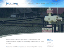 Tablet Screenshot of horizon-petroleum.com